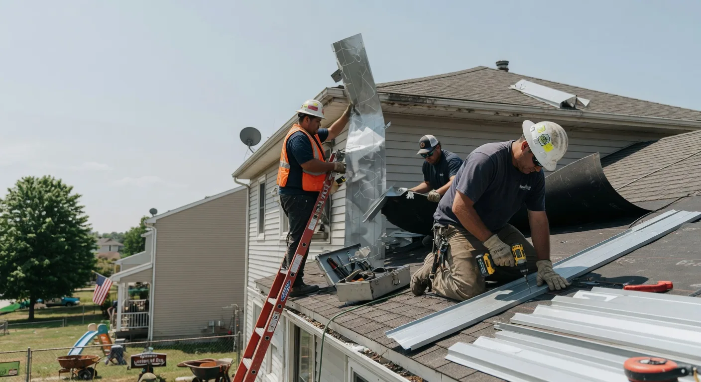 Storm Damage Metal Roof Repair in Gibbon Glade, PA
